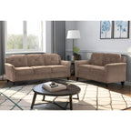 Canapé 3 places 74,9 en polyester avec cadre en bois, coussin en éponge haute élasticité