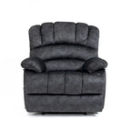 Grand fauteuil inclinable manuel en tissu pour salon