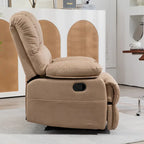 Grand fauteuil inclinable manuel en tissu pour salon