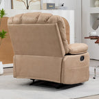 Grand fauteuil inclinable manuel en tissu pour salon
