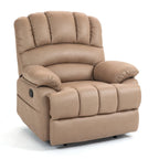 Grand fauteuil inclinable manuel en tissu pour salon