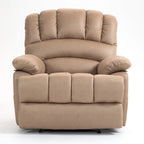 Grand fauteuil inclinable manuel en tissu pour salon