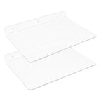 Clear Acrylic Shelves for Bathroom Bedroom Living Room and Kitchen Room Wall Display Shelf, for Wall Clear