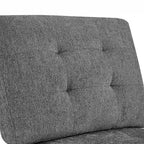 Canapé d'angle modulable 6 places en U gris 116 avec quatre sièges individuels et deux éléments d'angle, rangements inclus