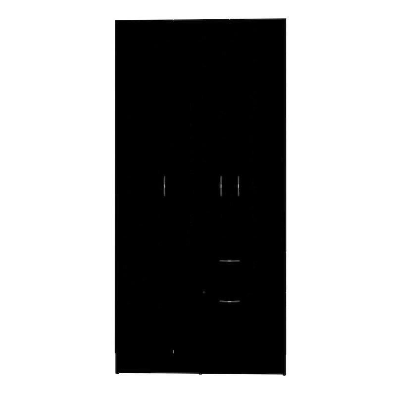 Armoire moderne à deux portes avec cinq étagères et un tiroir pour chambre à coucher