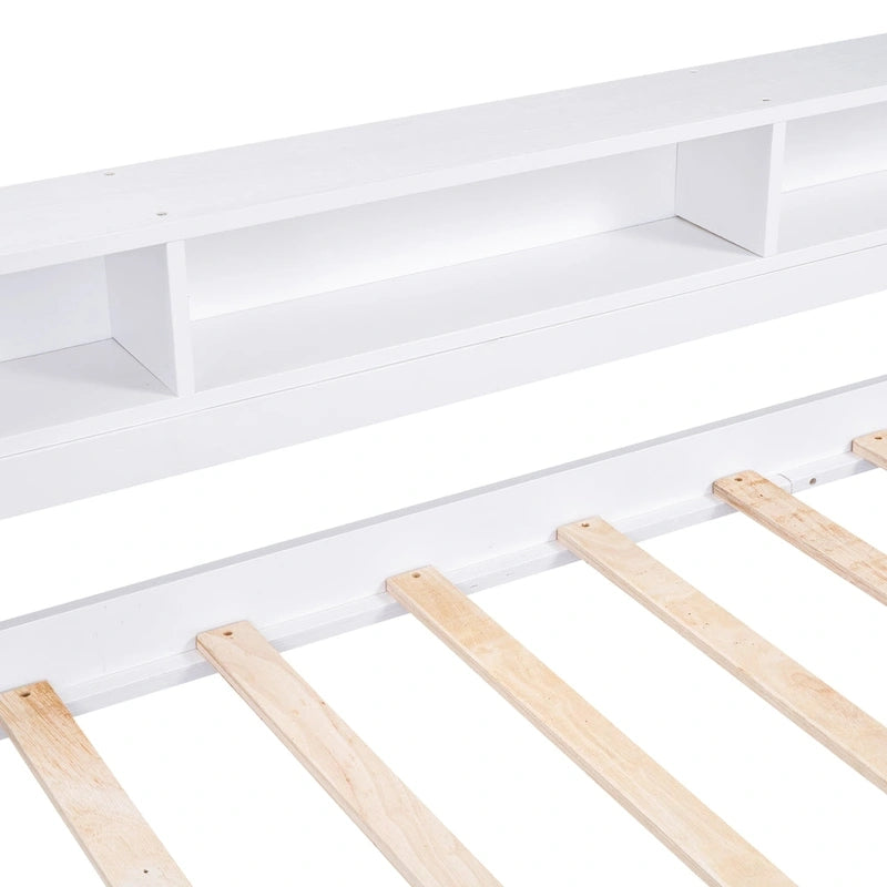 Lit de repos Twin XL avec lits gigognes, étagères et USB