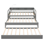 Lit de repos Twin XL avec lits gigognes, étagères et USB