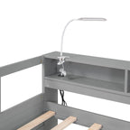Lit de repos Twin XL avec lits gigognes, étagères et USB