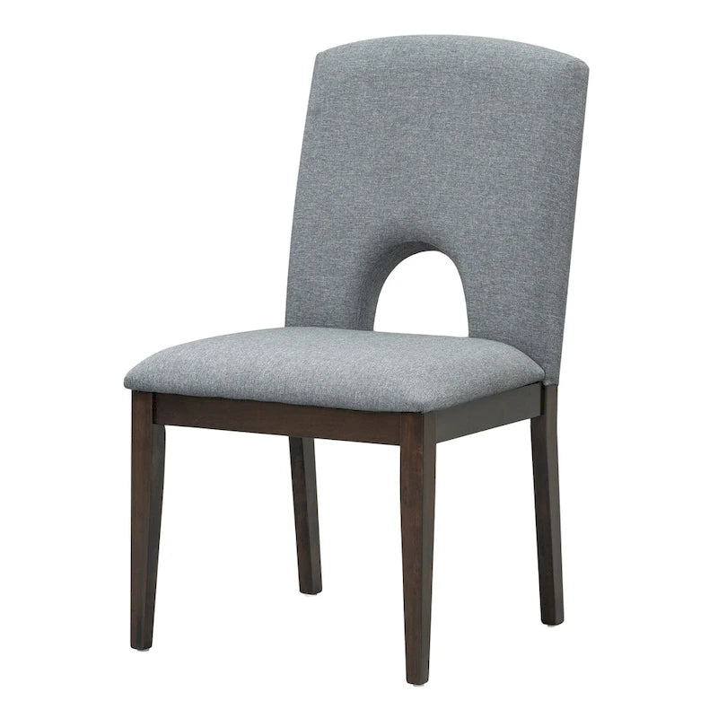 Table à manger ronde extensible de style moderne avec rallonge amovible et chaises de salle à manger rembourrées
