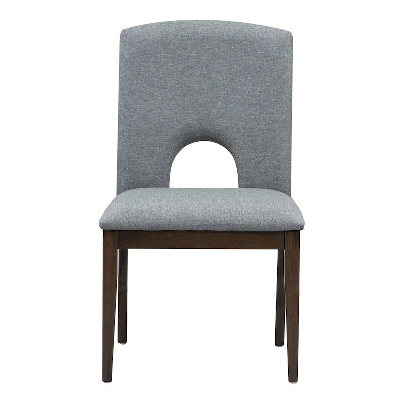 Table à manger ronde extensible de style moderne avec rallonge amovible et chaises de salle à manger rembourrées
