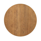 Table à manger ronde extensible de style moderne avec rallonge amovible et chaises de salle à manger rembourrées