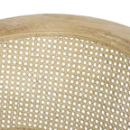 Chaises d'appoint en bois et en rotin