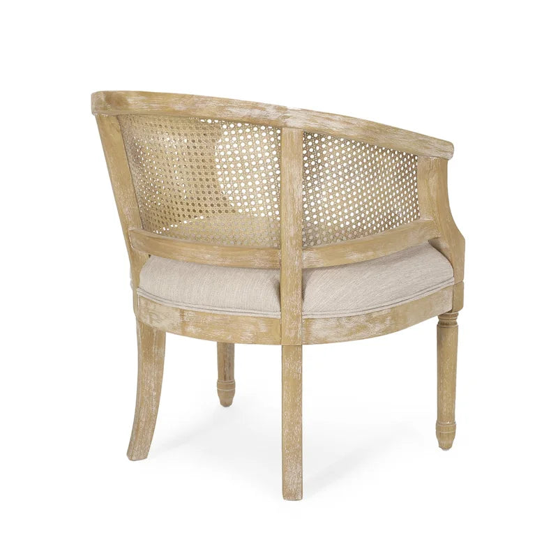 Chaises d'appoint en bois et en rotin