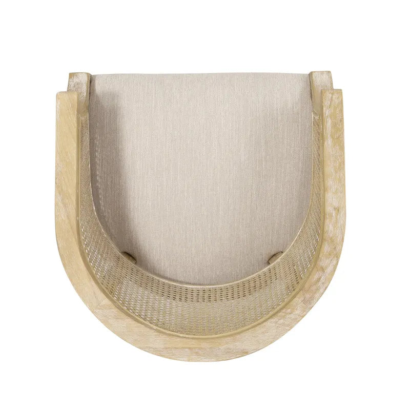 Chaises d'appoint en bois et en rotin