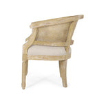 Chaises d'appoint en bois et en rotin