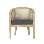 Chaises d'appoint en bois et en rotin