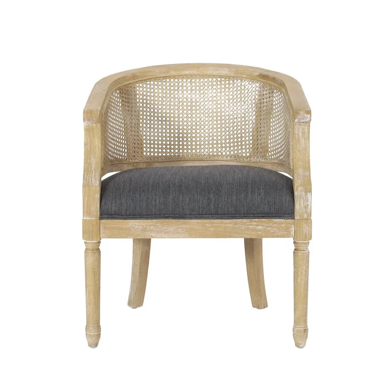Chaises d'appoint en bois et en rotin