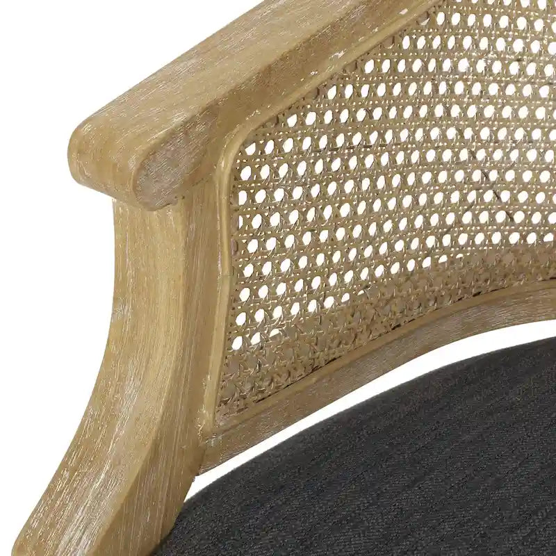 Chaises d'appoint en bois et en rotin