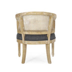 Chaises d'appoint en bois et en rotin