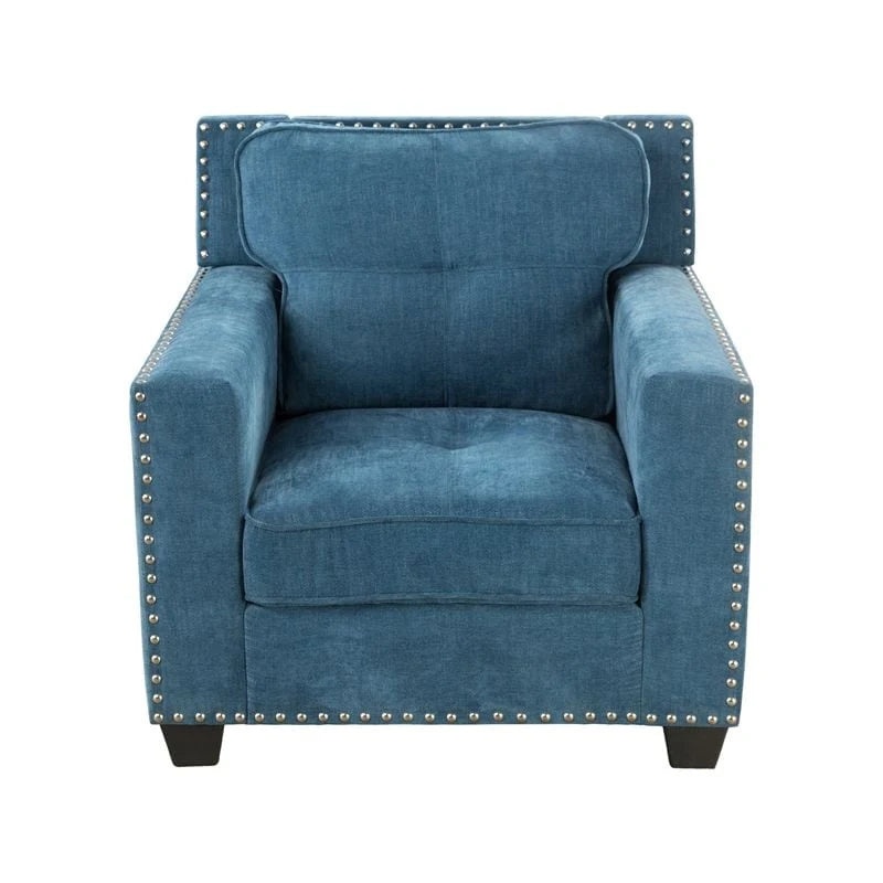 Canapé moderne en tissu de lin avec cadre en bois massif