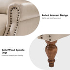 Fauteuil inclinable manuel traditionnel en cuir vegan à dossier rabattable