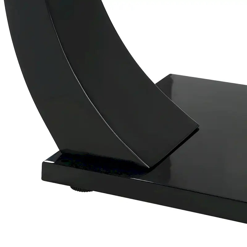 Table basse Glam en verre avec 2 tables d'appoint