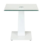 Table basse Glam en verre avec 2 tables d'appoint