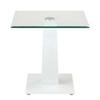 Table basse Glam en verre avec 2 tables d'appoint