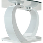 Table basse Glam en verre avec 2 tables d'appoint
