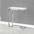  Eden White Marble Top Chairside Table