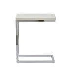 Table d'appoint avec plateau en marbre blanc