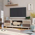 Yave Mid-century Modern White 70-inch Wood 2-Drawer TV Console by 