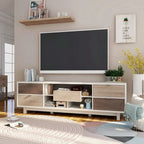 Yave Mid-century Modern White 70-inch Wood 2-Drawer TV Console by 