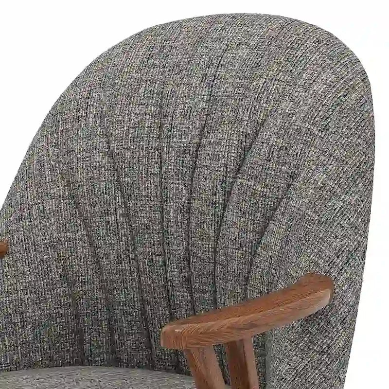 Chaise de salle à manger Cliff Caster, finition noyer