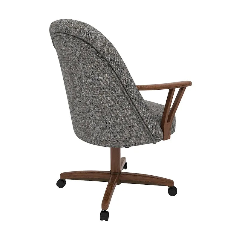 Chaise de salle à manger Cliff Caster, finition noyer