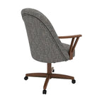 Chaise de salle à manger Cliff Caster, finition noyer