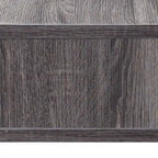 Meuble TV mural gris 60 po à étagères ouvertes