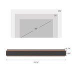 Meuble TV rectangulaire moderne avec 4 tiroirs, console média en placage de bois, noyer blanc, bois massif, entièrement assemblé