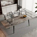 Table à manger rectangulaire extensible en pierre frittée 94,48