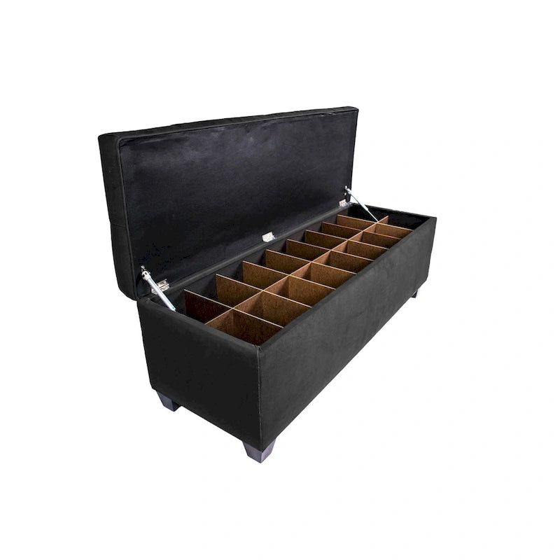 Banc de rangement pour chaussures capitonné Secret Obsession