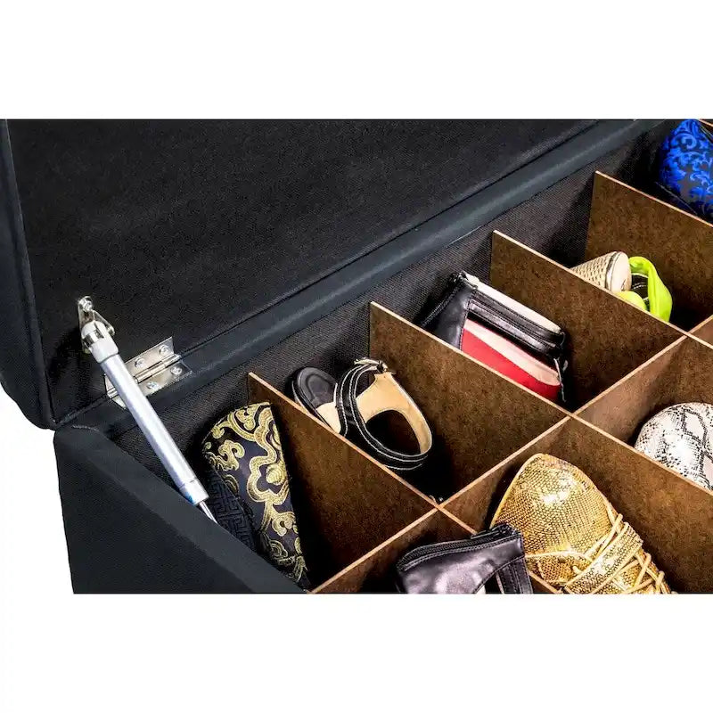 Banc de rangement pour chaussures capitonné Secret Obsession