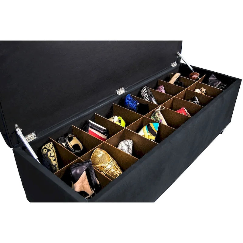 Banc de rangement pour chaussures capitonné Secret Obsession