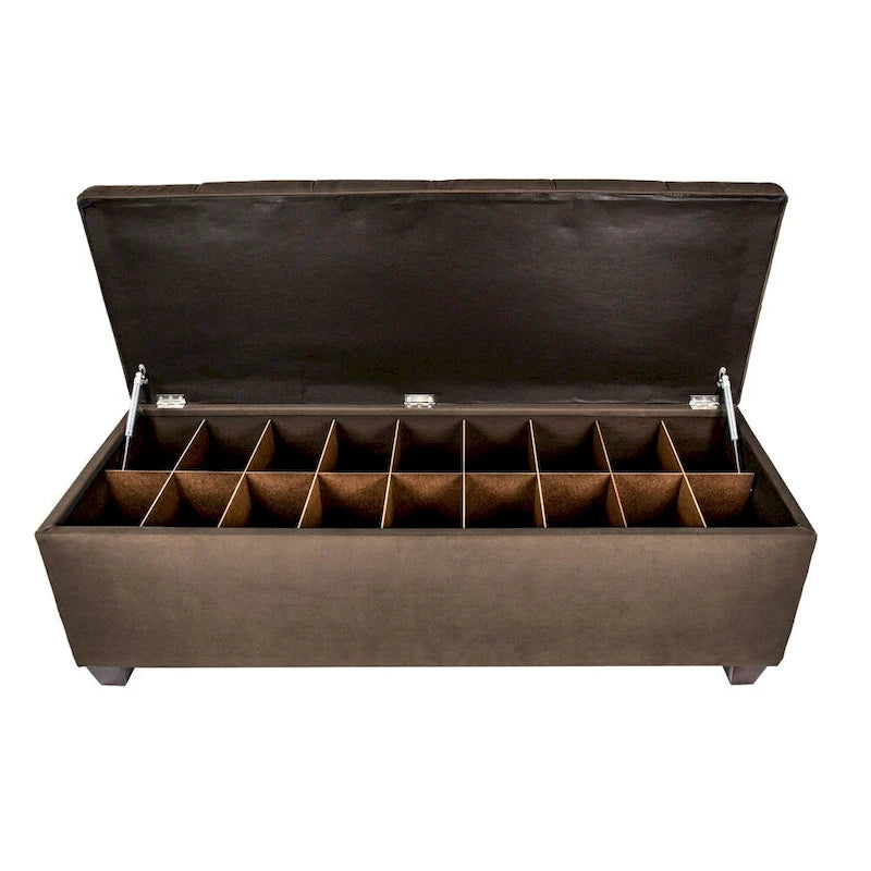 Banc de rangement pour chaussures capitonné Secret Obsession