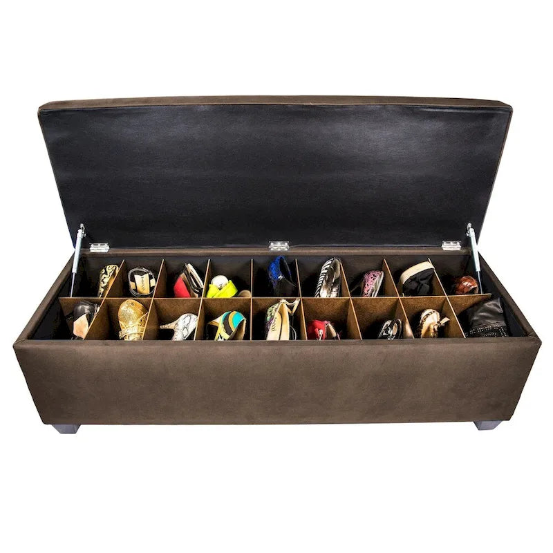 Banc de rangement pour chaussures capitonné Secret Obsession