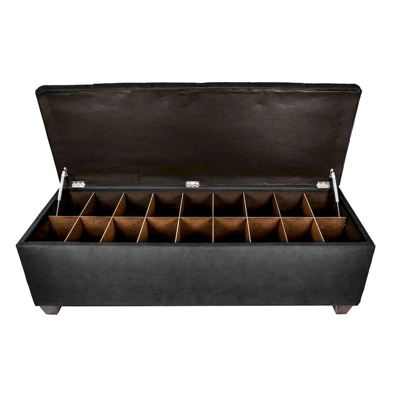 Banc de rangement pour chaussures capitonné Secret Obsession