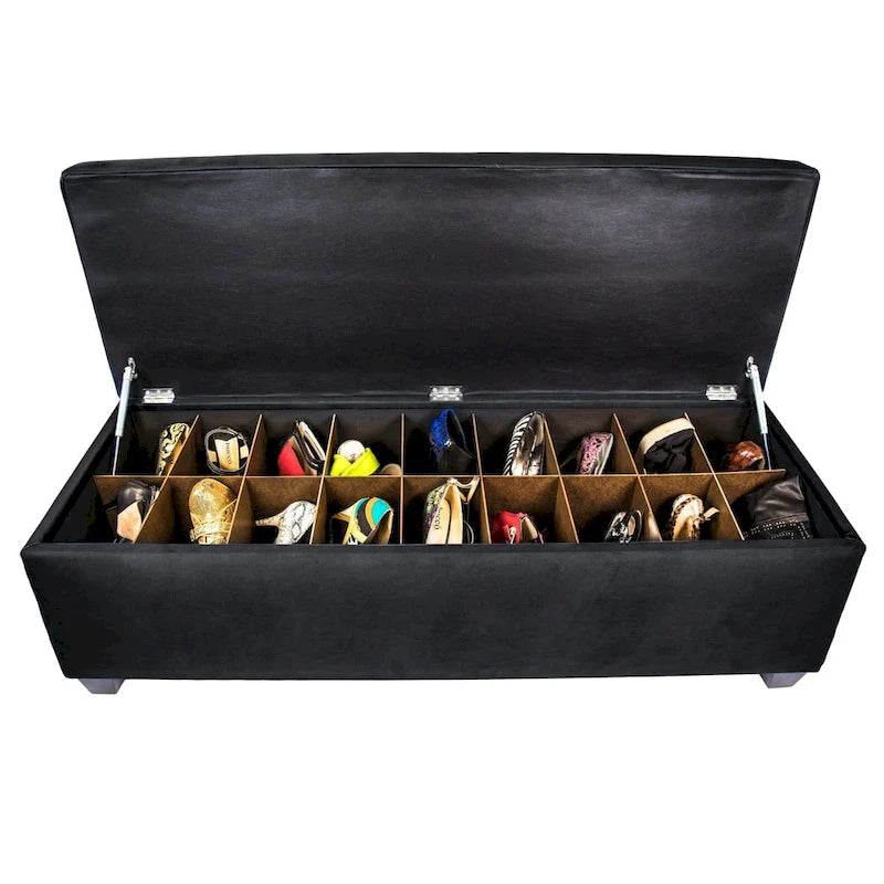 Banc de rangement pour chaussures capitonné Secret Obsession