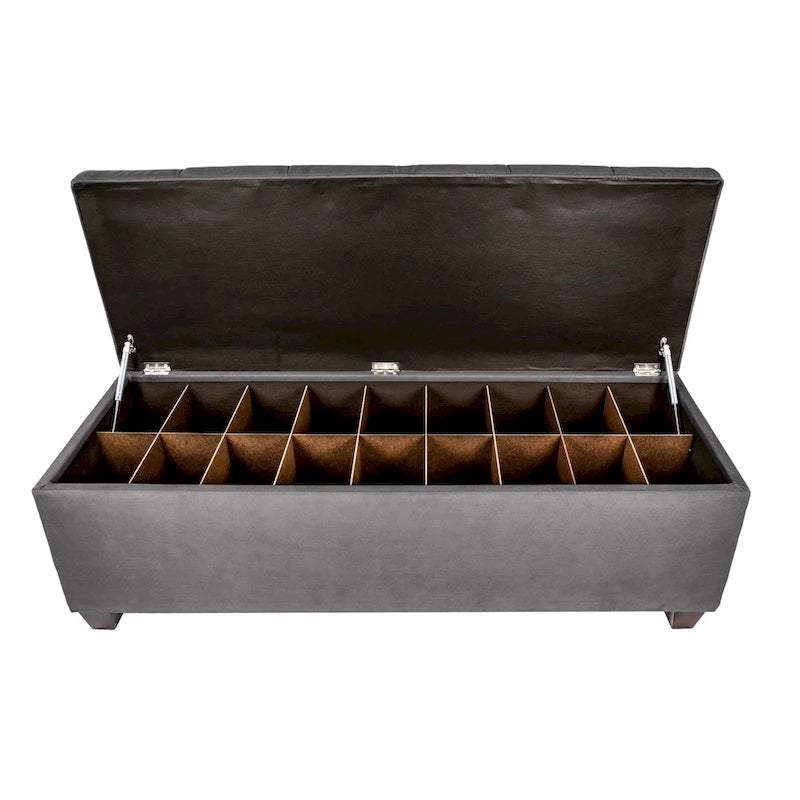 Banc de rangement pour chaussures capitonné Secret Obsession
