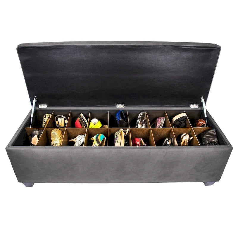 Banc de rangement pour chaussures capitonné Secret Obsession