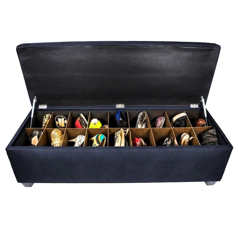 Banc de rangement pour chaussures capitonné Secret Obsession