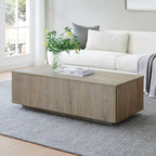 Table basse rectangulaire de 122 cm de large - 120,6 cm de large